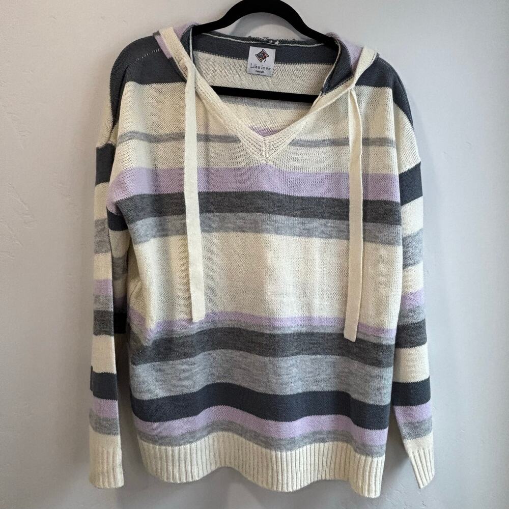 Like Love Lightweight Sweater Hoodie Medium